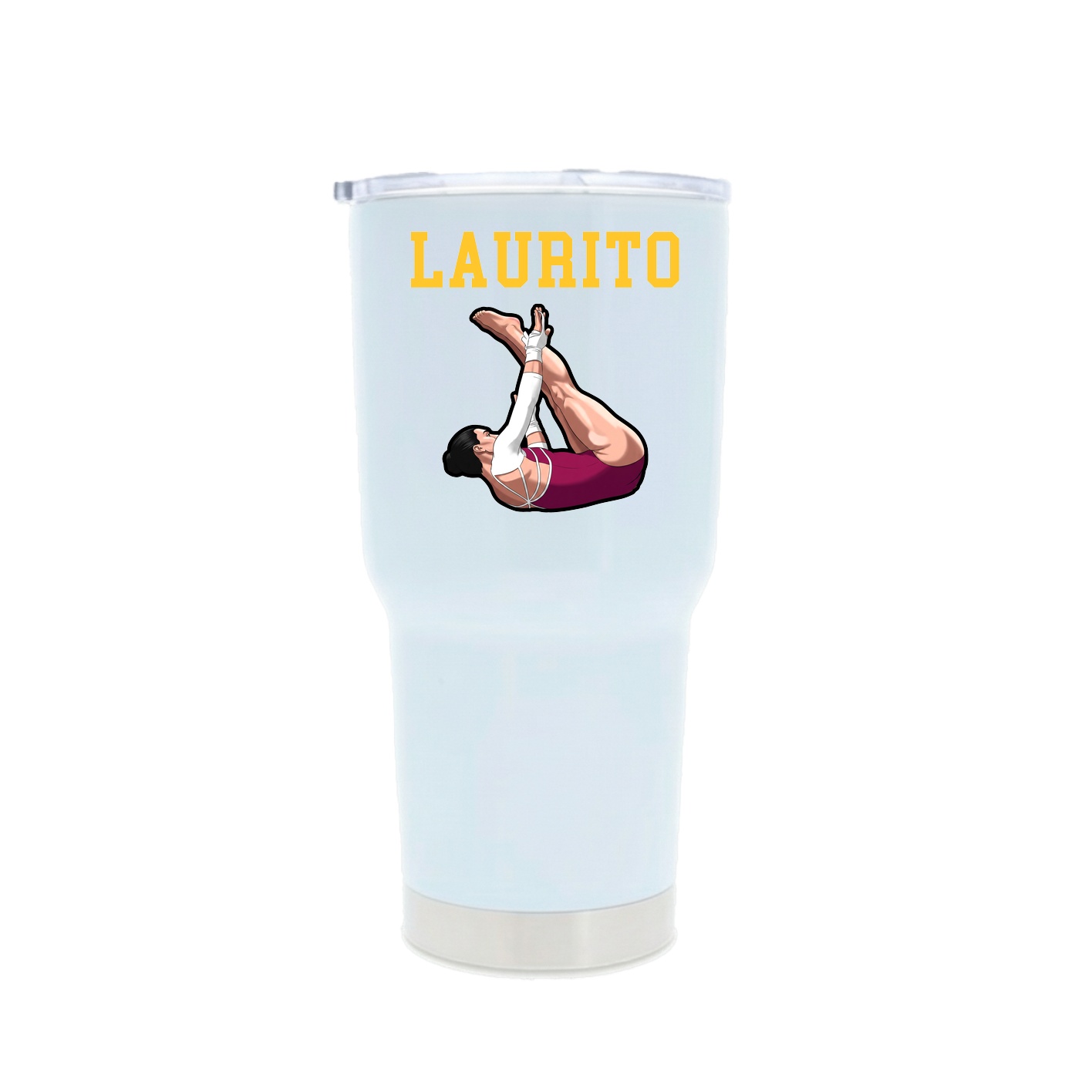 30oz Stainless Steel Tumbler — Shirsey in White