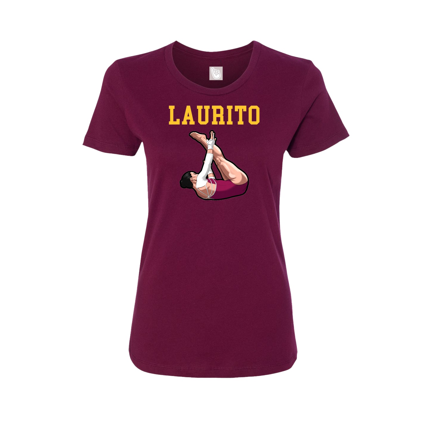 Fitted Women's Tee — Shirsey in Maroon