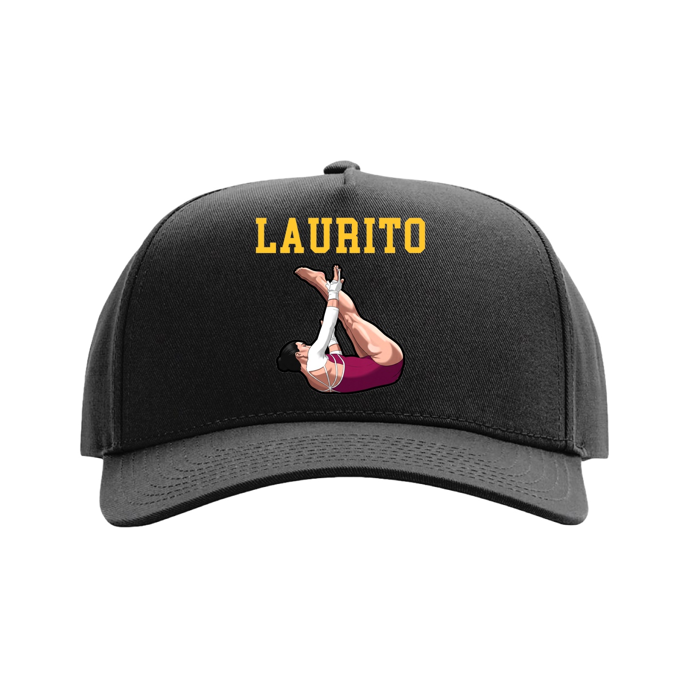 Full Fabric Five-Panel Champ Cap — Shirsey in Black