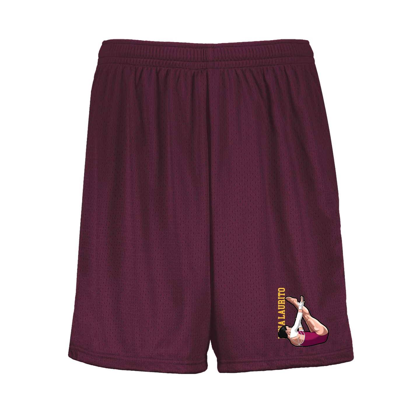 Shorts — Name Vertical in Maroon