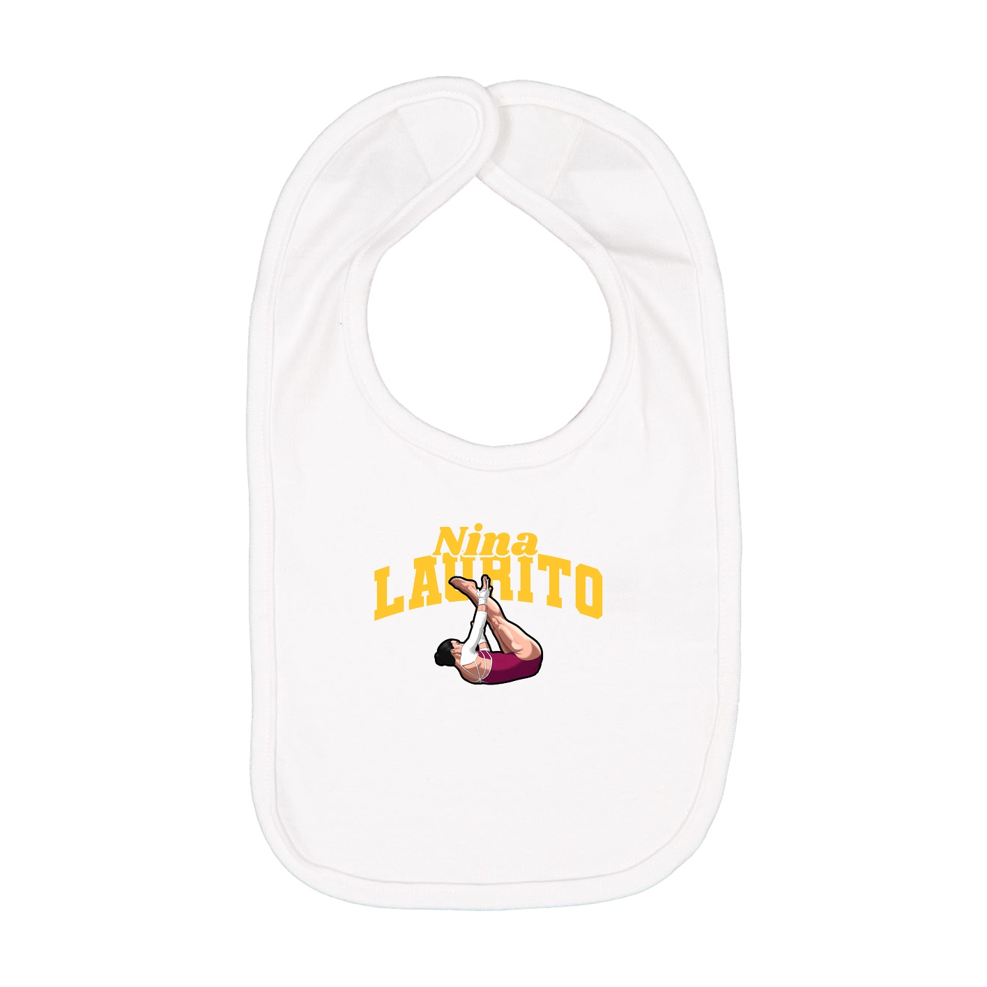 Infant Bib — Signature Arch in White