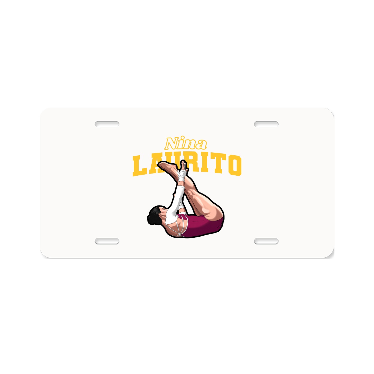 License Plate — Name Arch in Classic