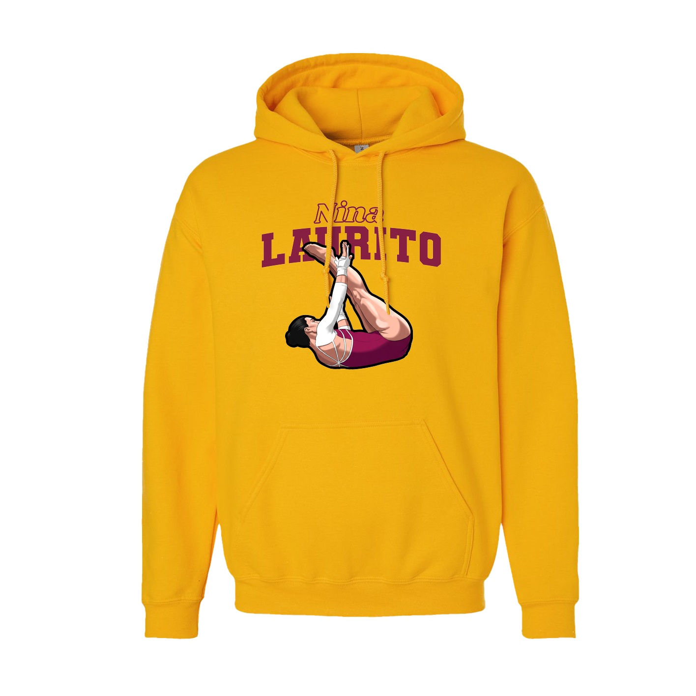 Hoodie — Name Arch in Gold