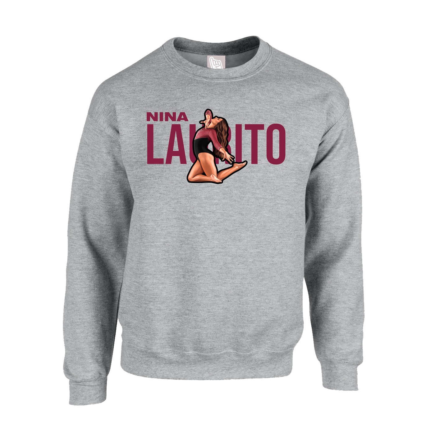 Fleece Crew — Player Name in Grey
