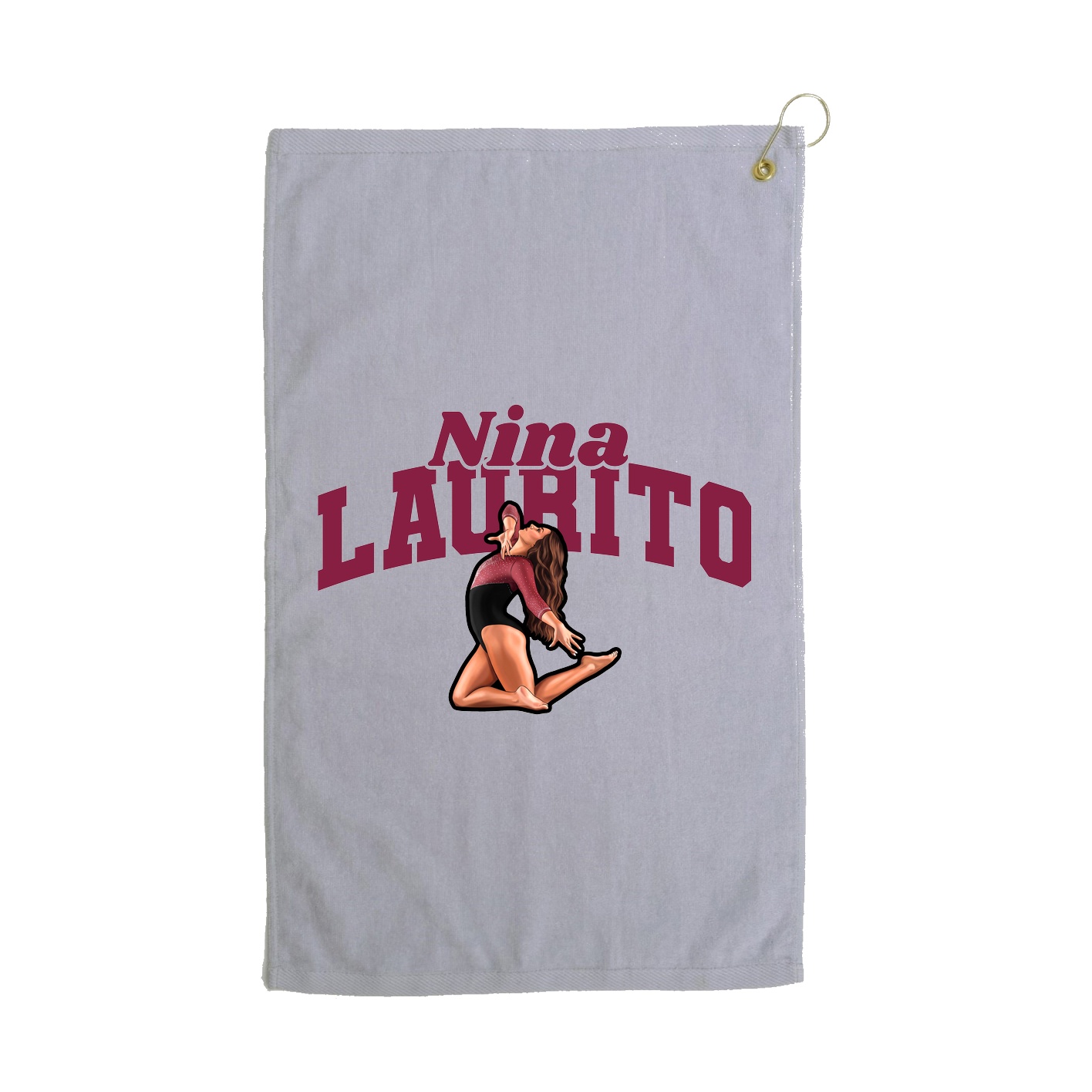 Golf Towel — Signature Arch in Grey