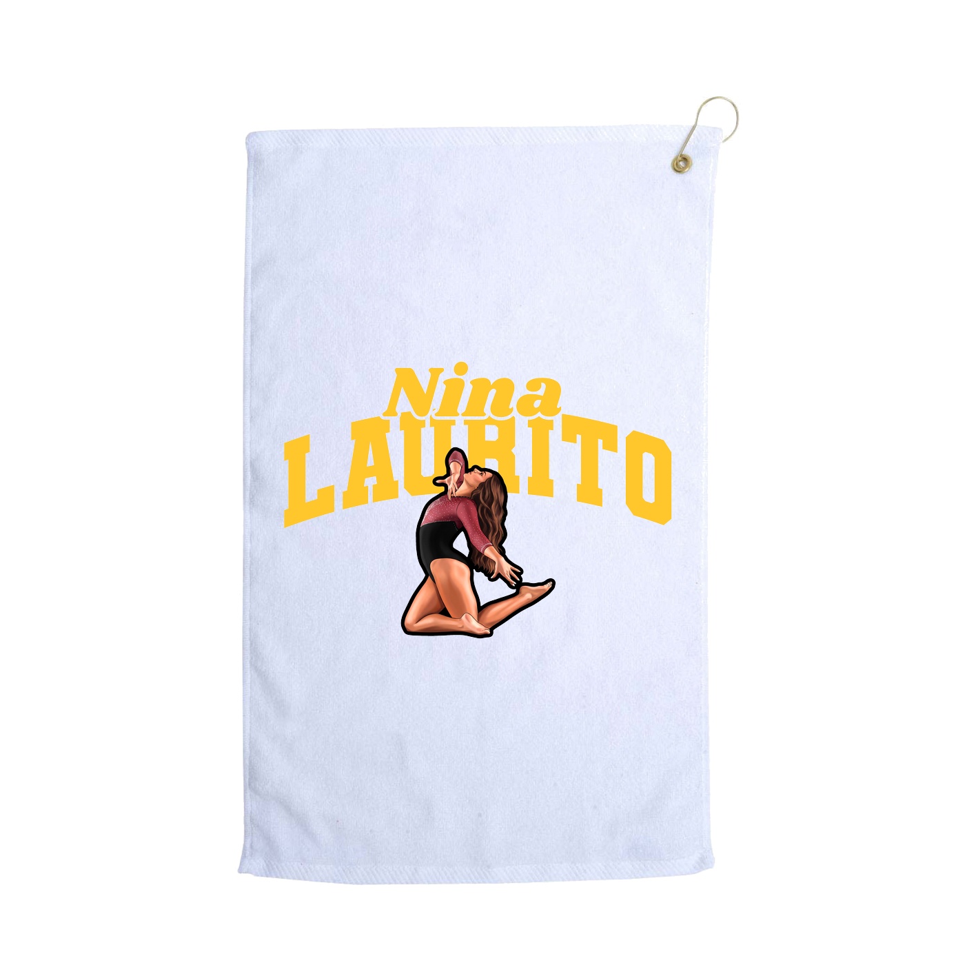 Golf Towel — Signature Arch in White