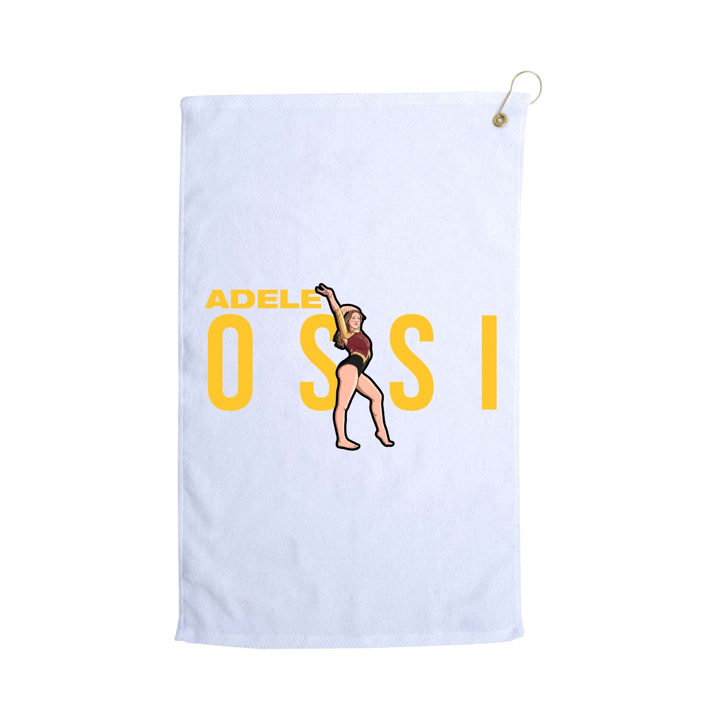 Golf Towel — Player Name in White