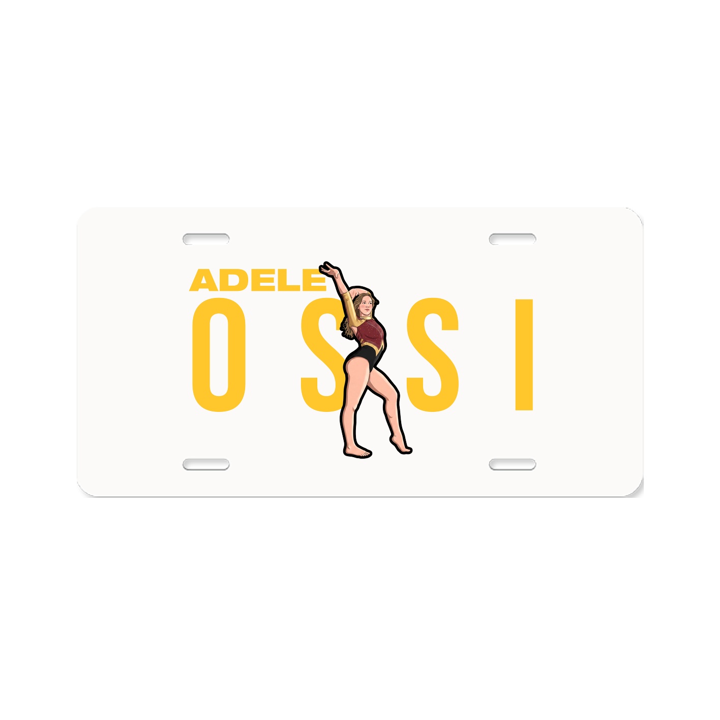 License Plate — Player Name in Classic