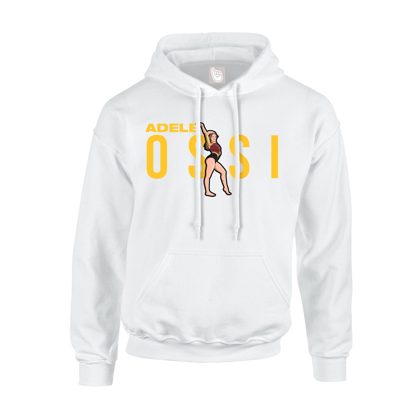 Youth Hoodie — Player Name in White