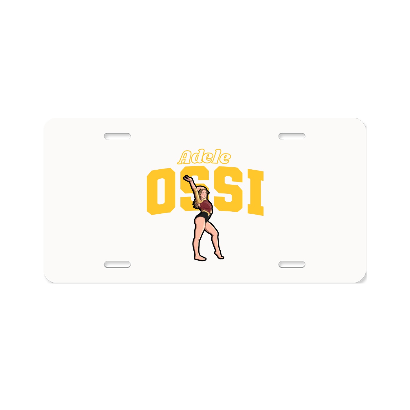 License Plate — Name Arch in Classic
