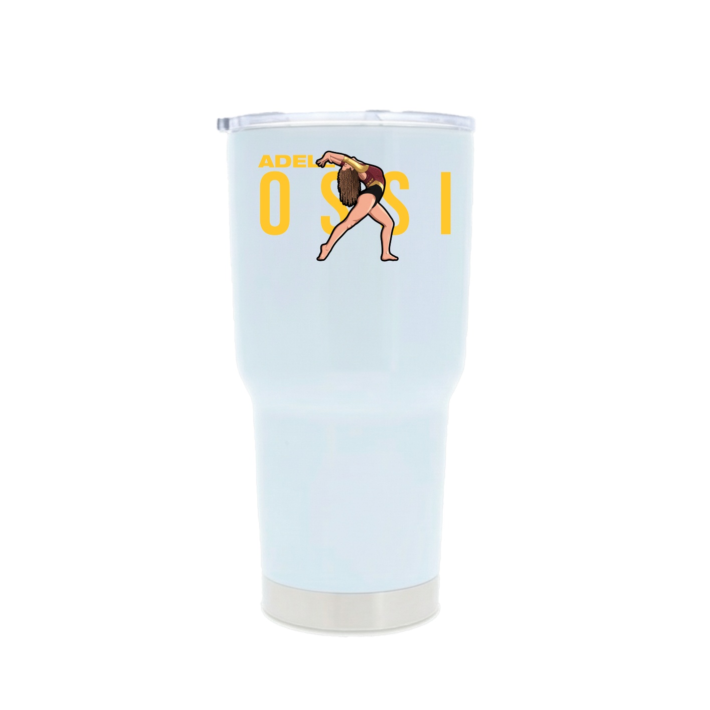30oz Stainless Steel Tumbler — Player Name in White