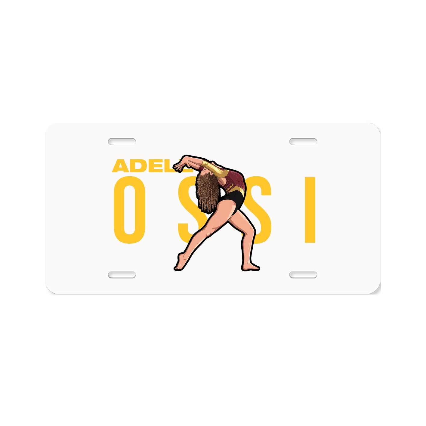 License Plate — Player Name in Classic
