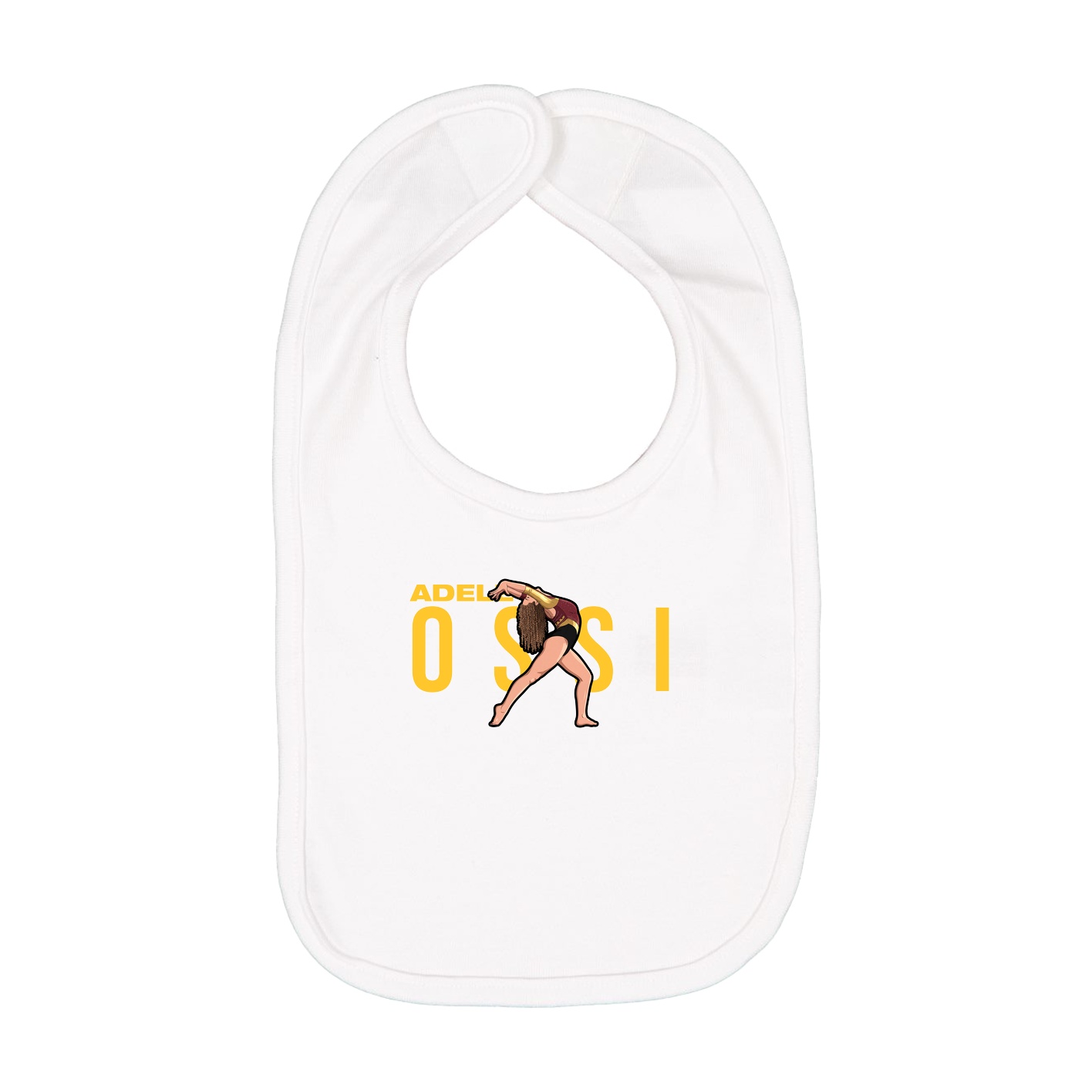 Infant Bib — Player Name in White