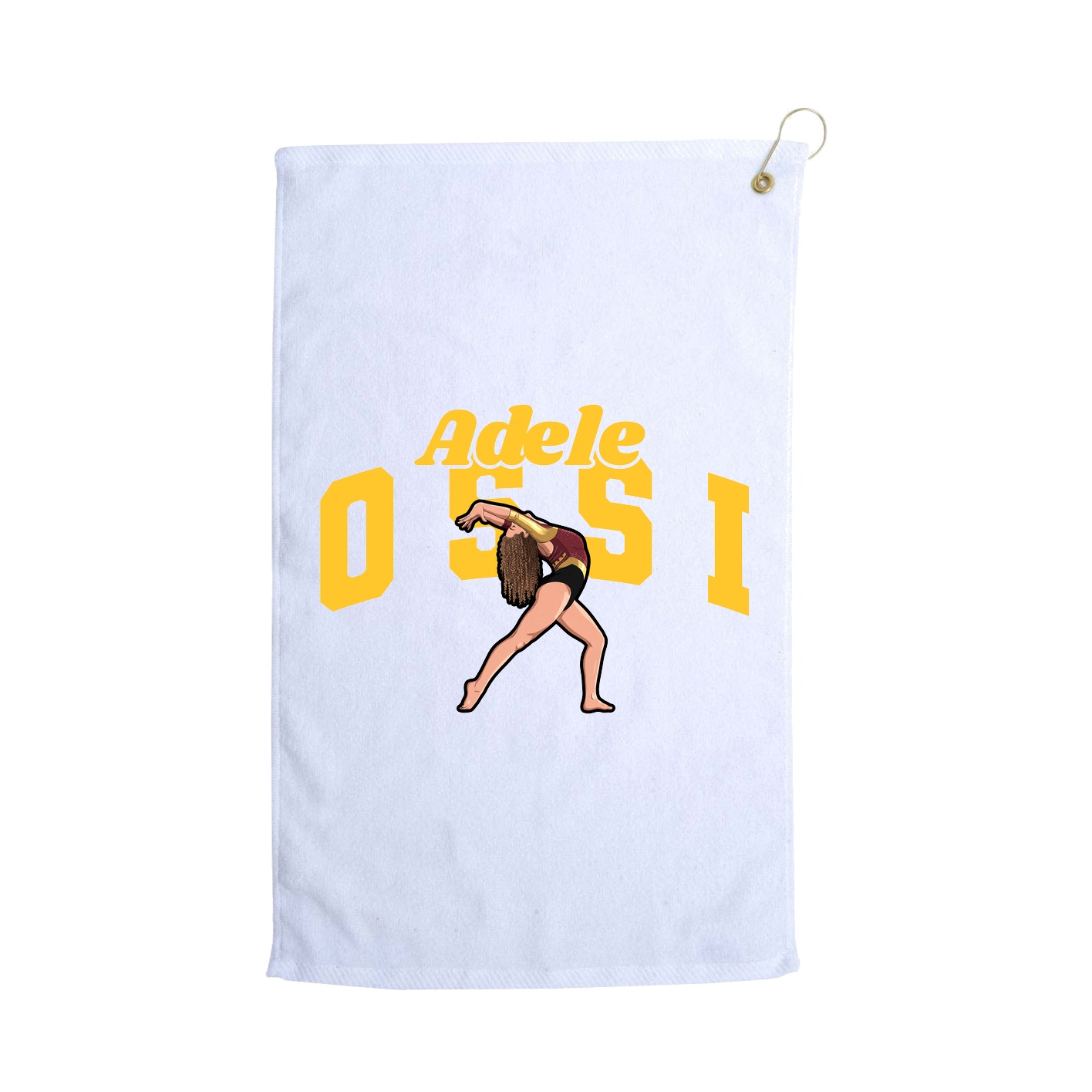 Golf Towel — Signature Arch in White