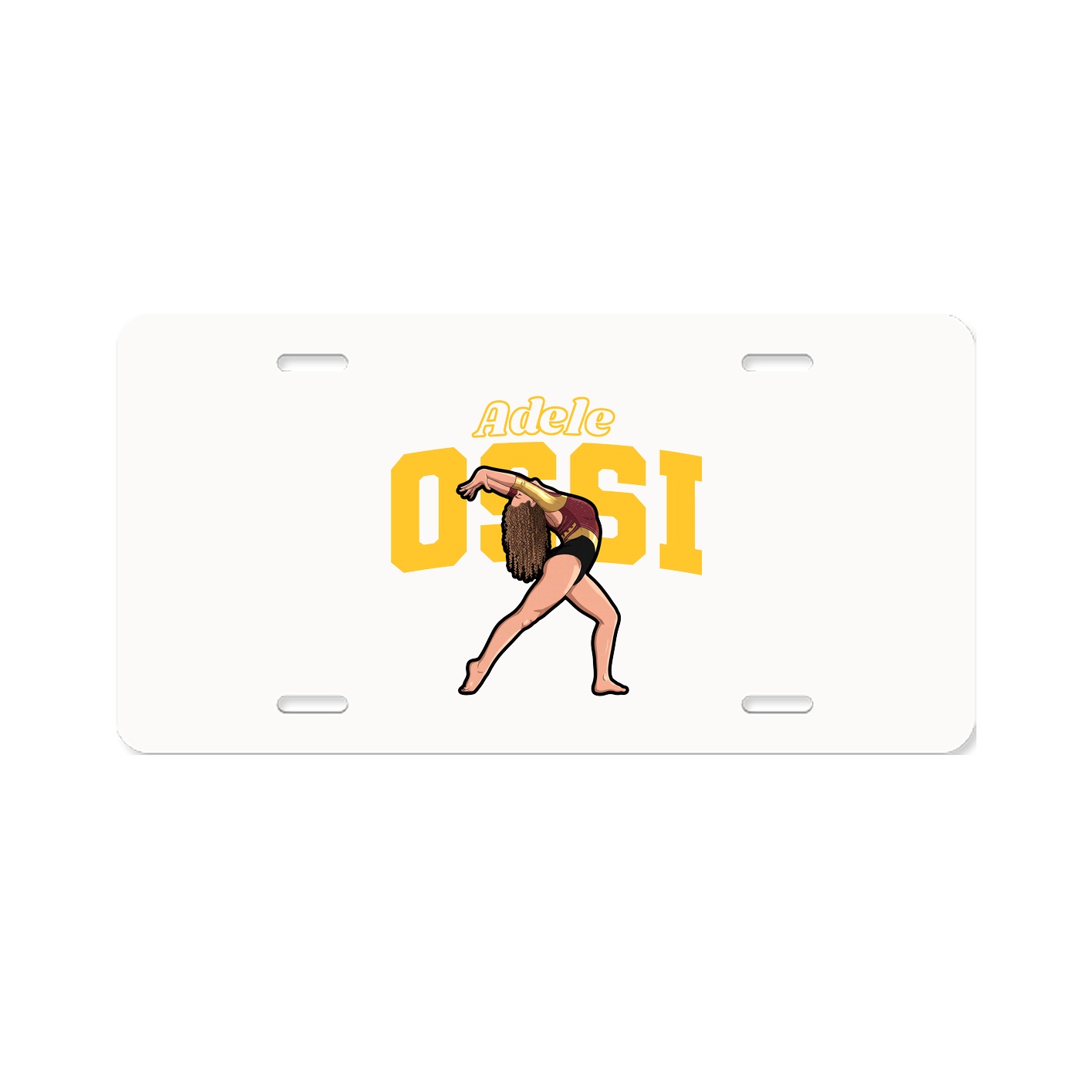 License Plate — Name Arch in Classic