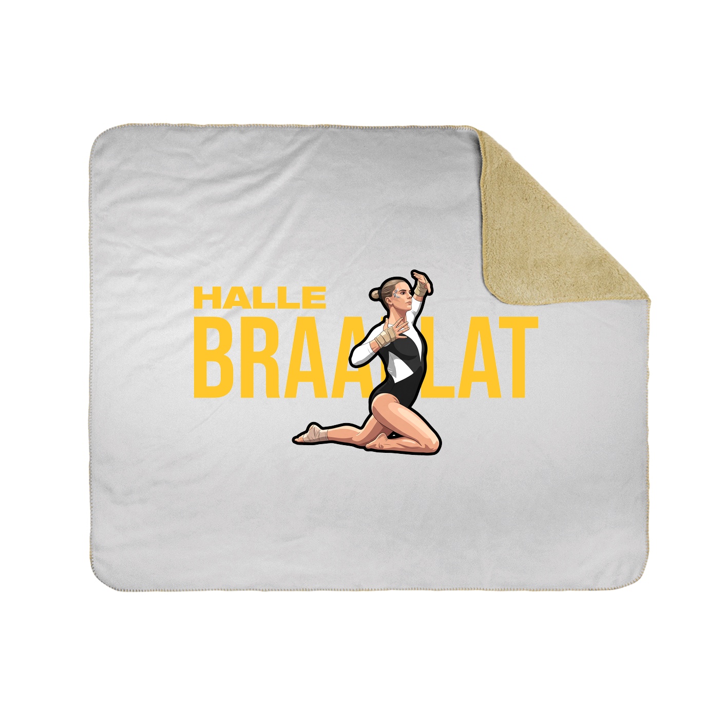 Throw Blanket — Player Name in White