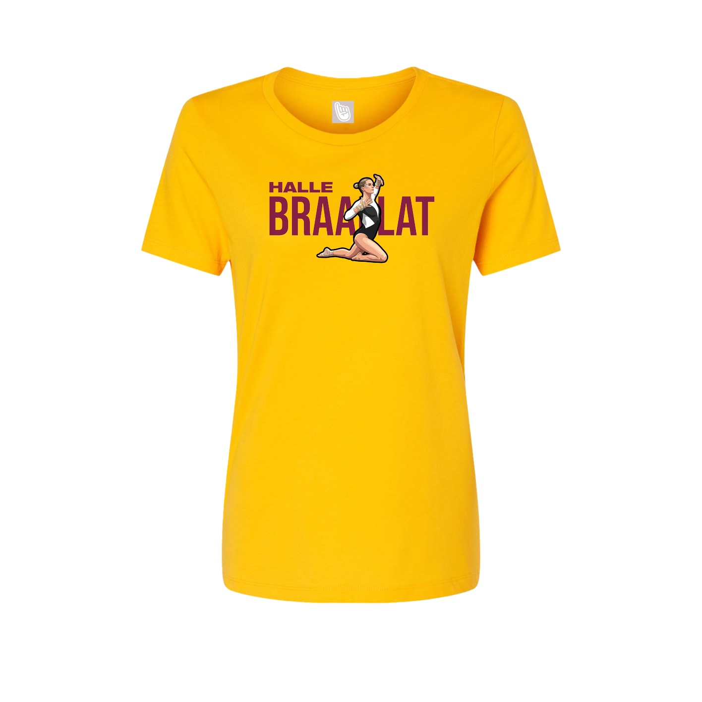 Fitted Women's Tee — Player Name in Gold