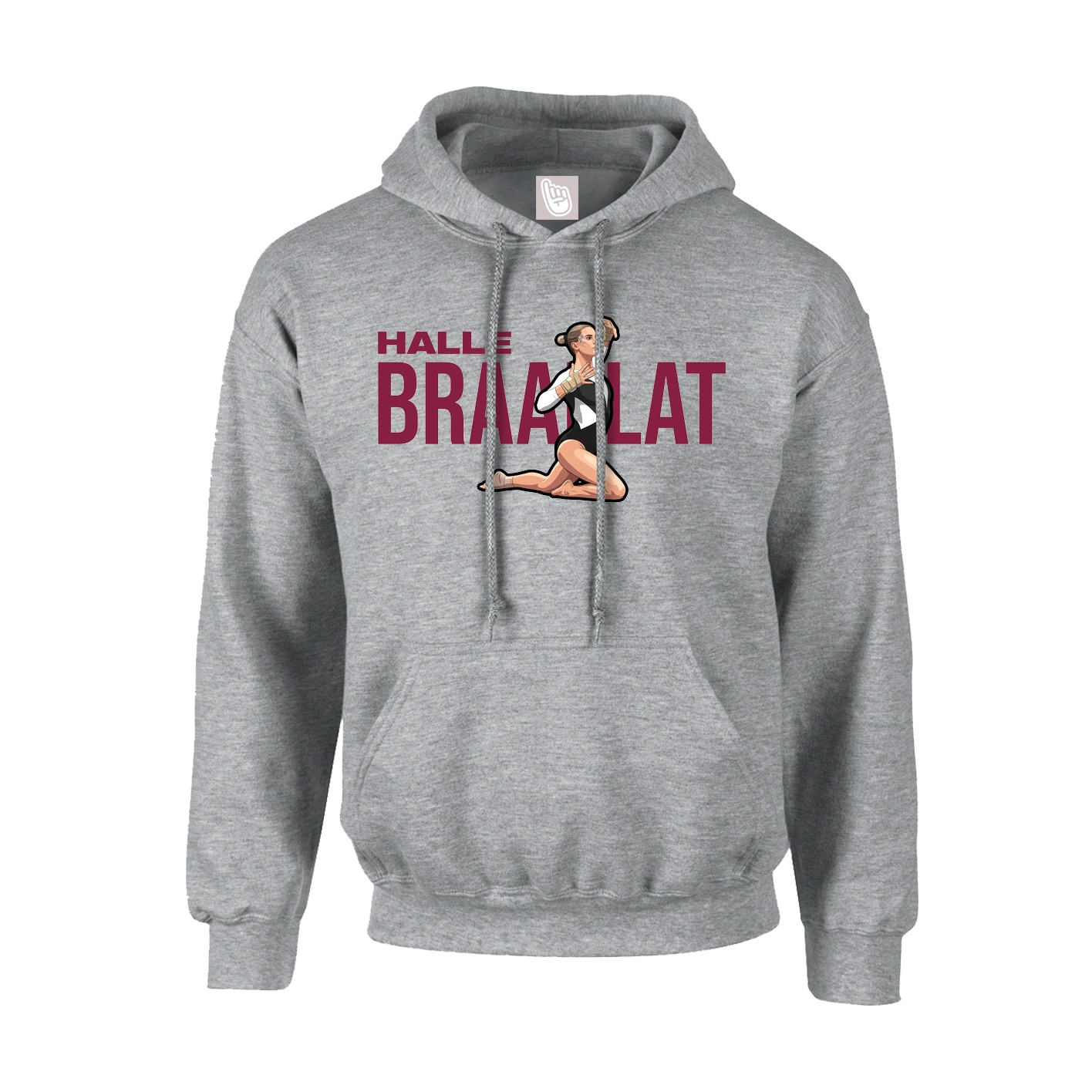 Hoodie — Player Name in Grey
