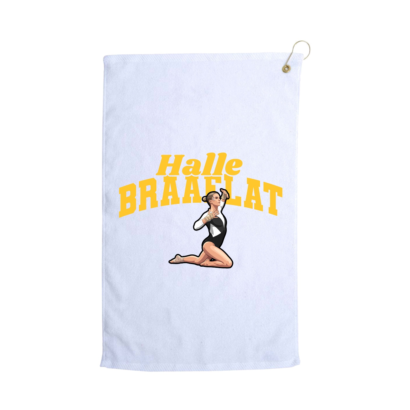 Golf Towel — Signature Arch in White