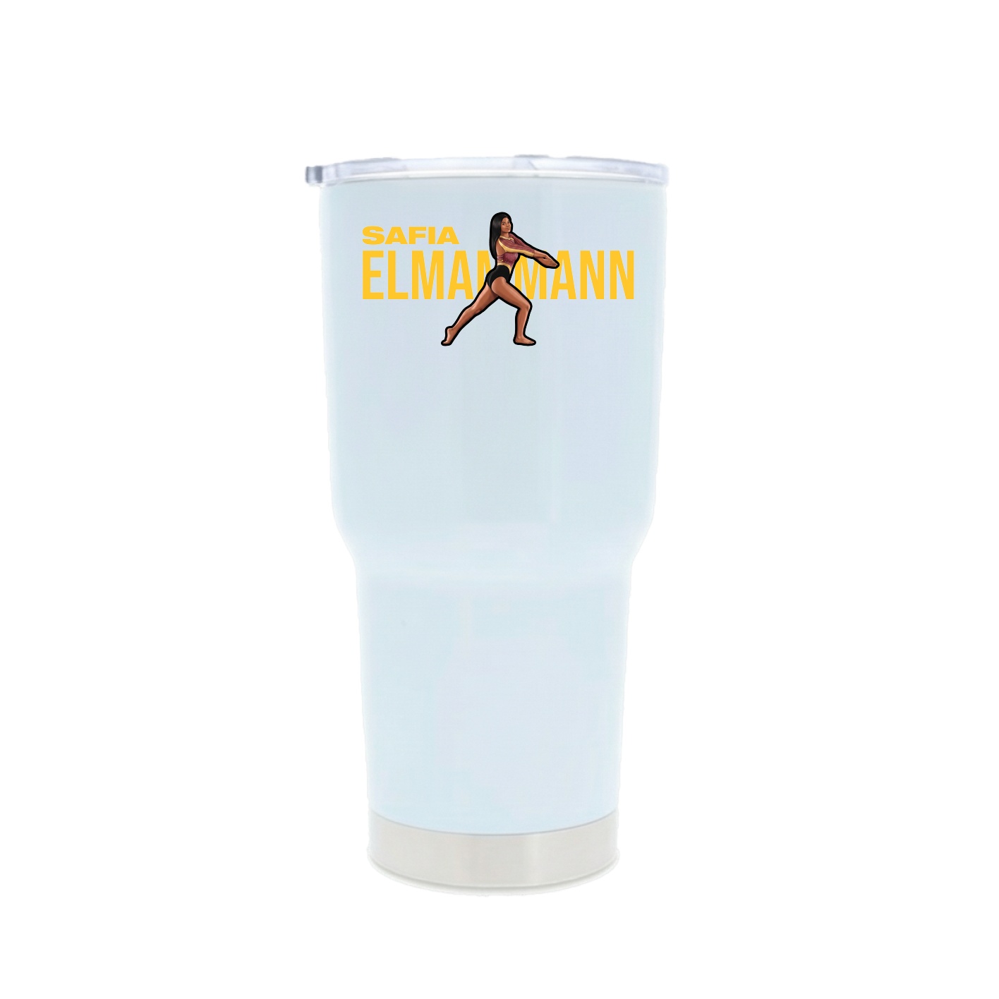 30oz Stainless Steel Tumbler — Player Name in White