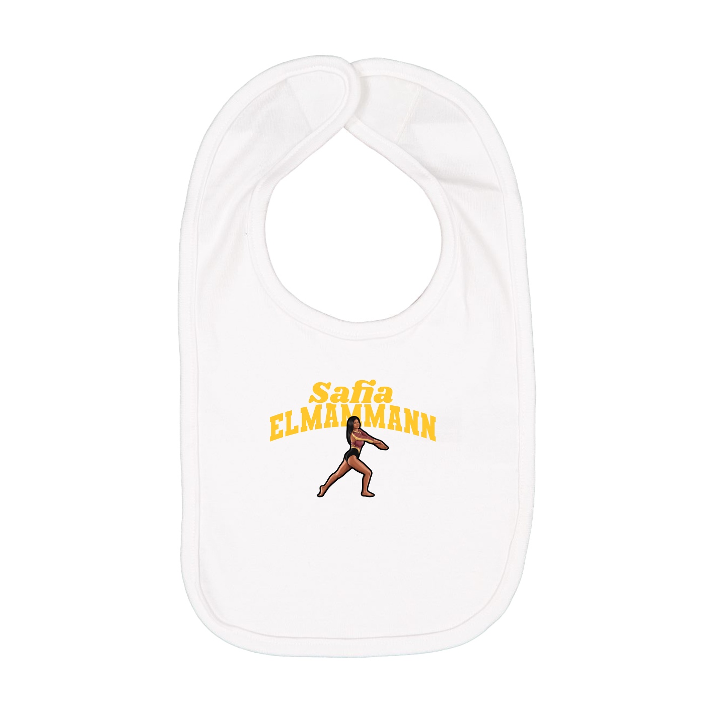 Infant Bib — Signature Arch in White