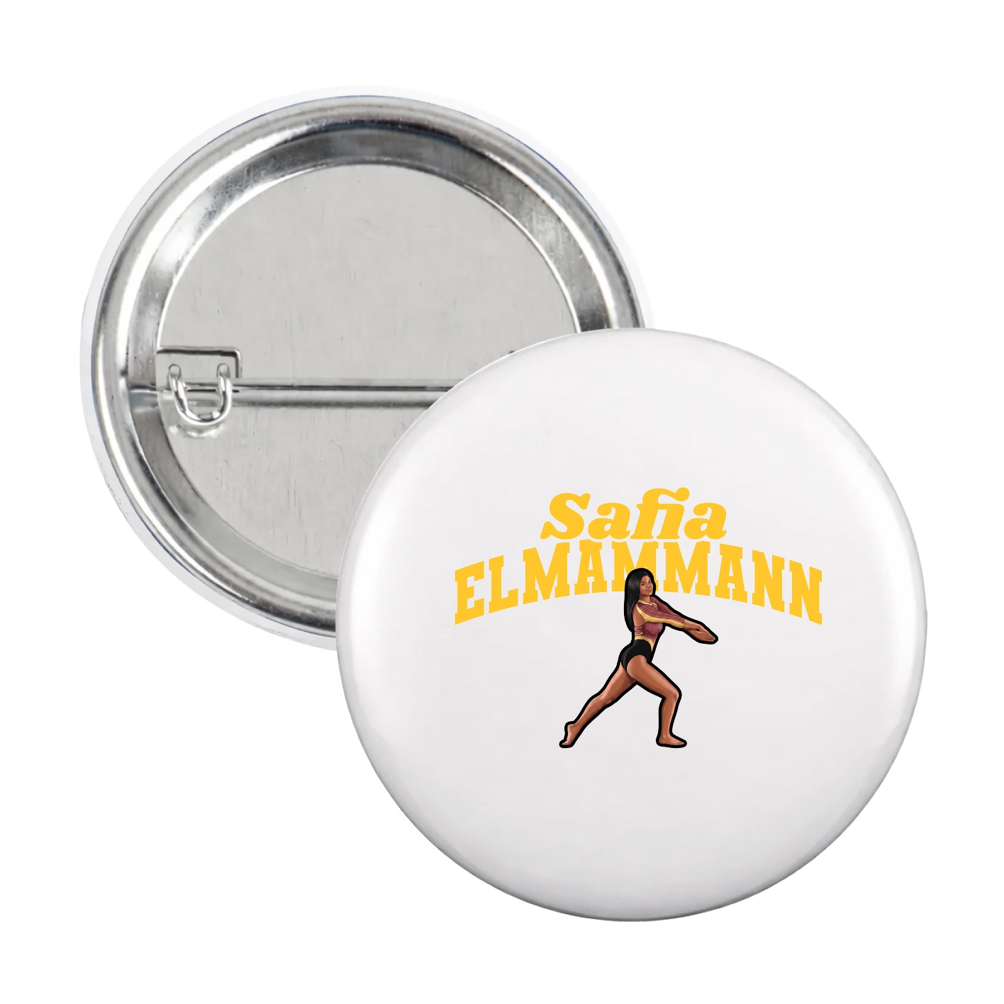 Game Day Button — Signature Arch in White