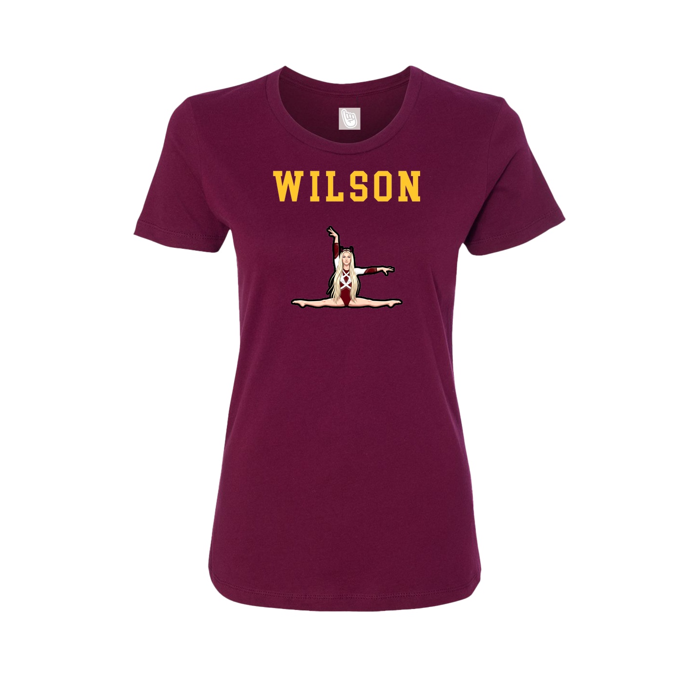 Fitted Women's Tee — Shirsey in Maroon
