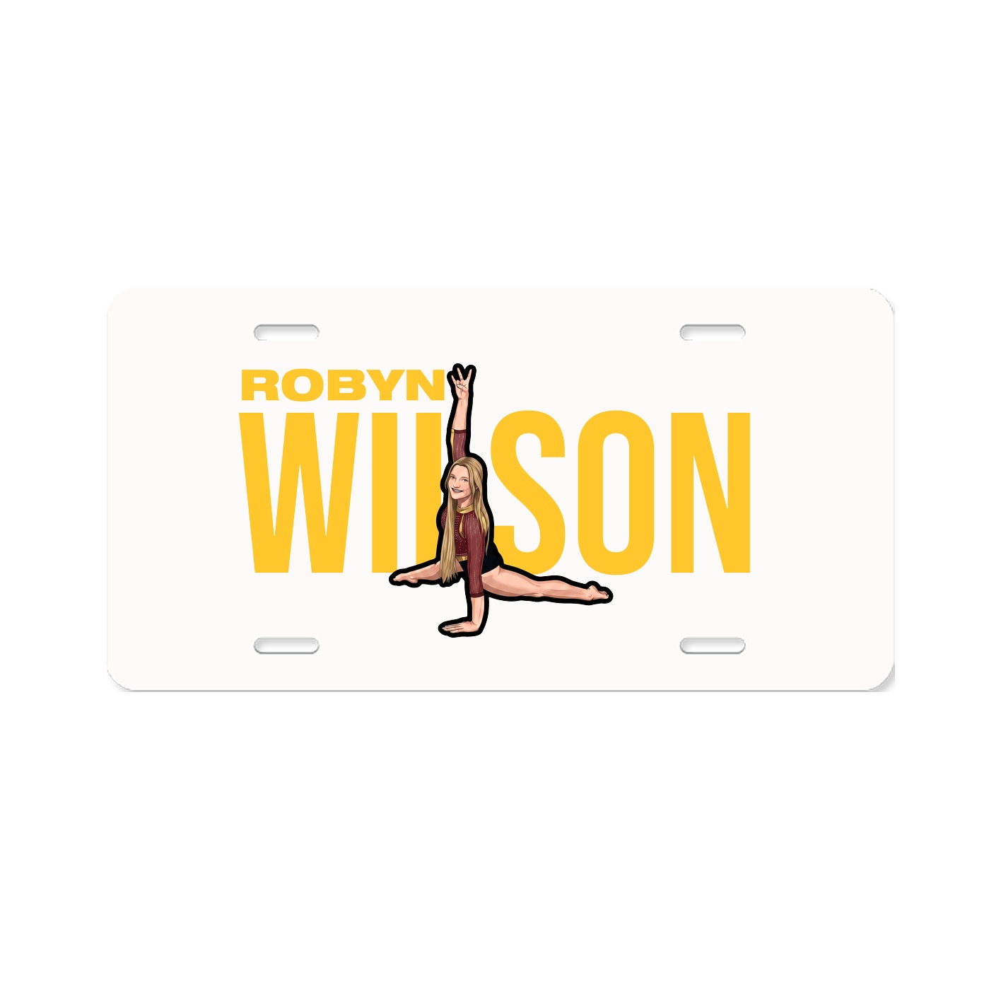 License Plate — Player Name in Classic