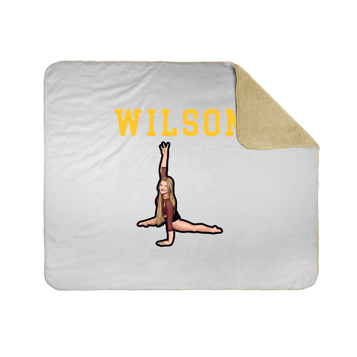 Throw Blanket — Shirsey in White