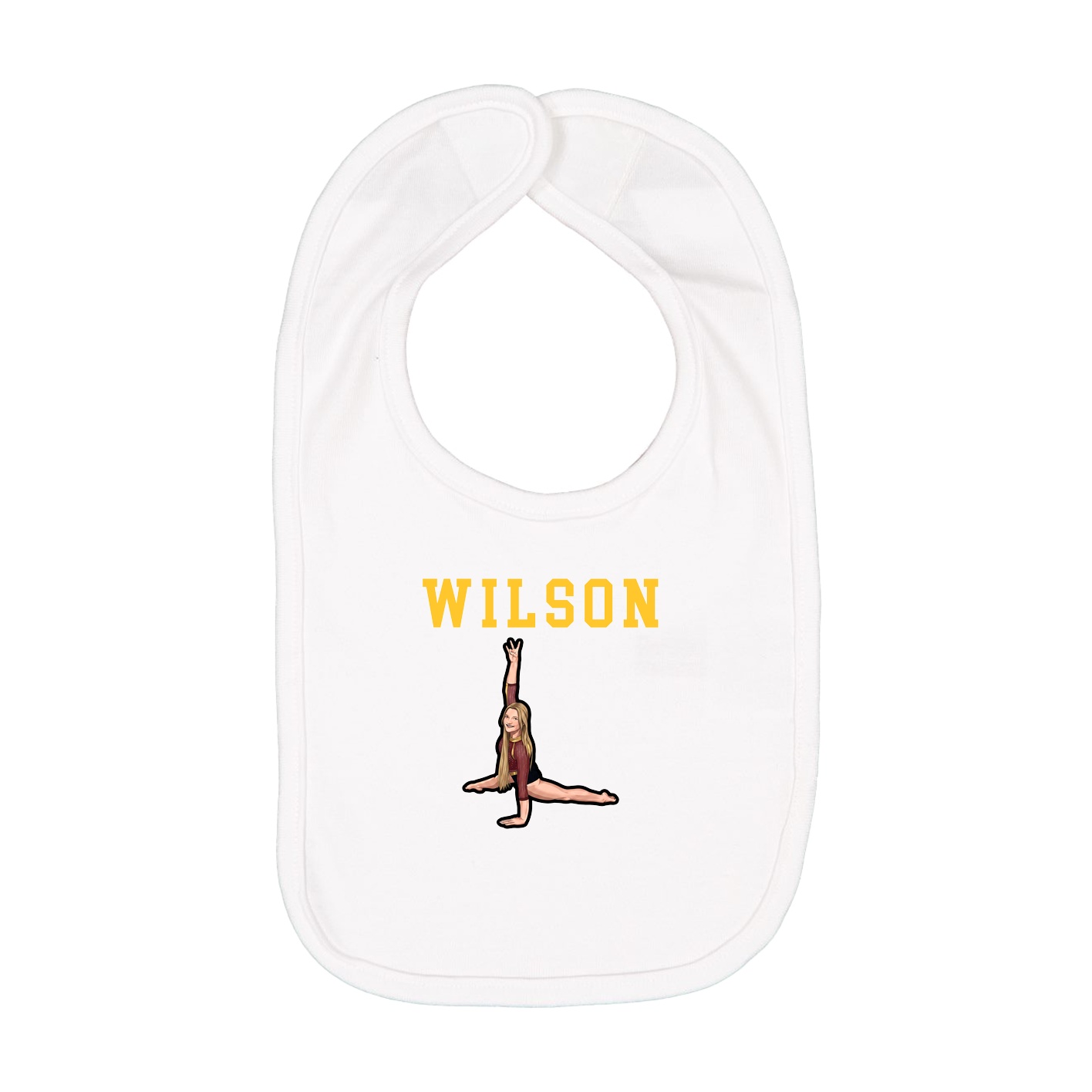Infant Bib — Shirsey in White
