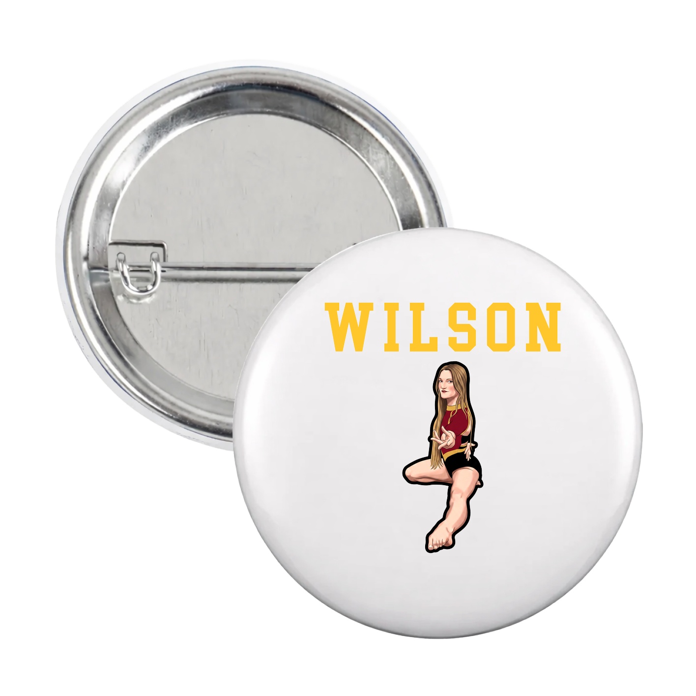 Game Day Button — Shirsey in White