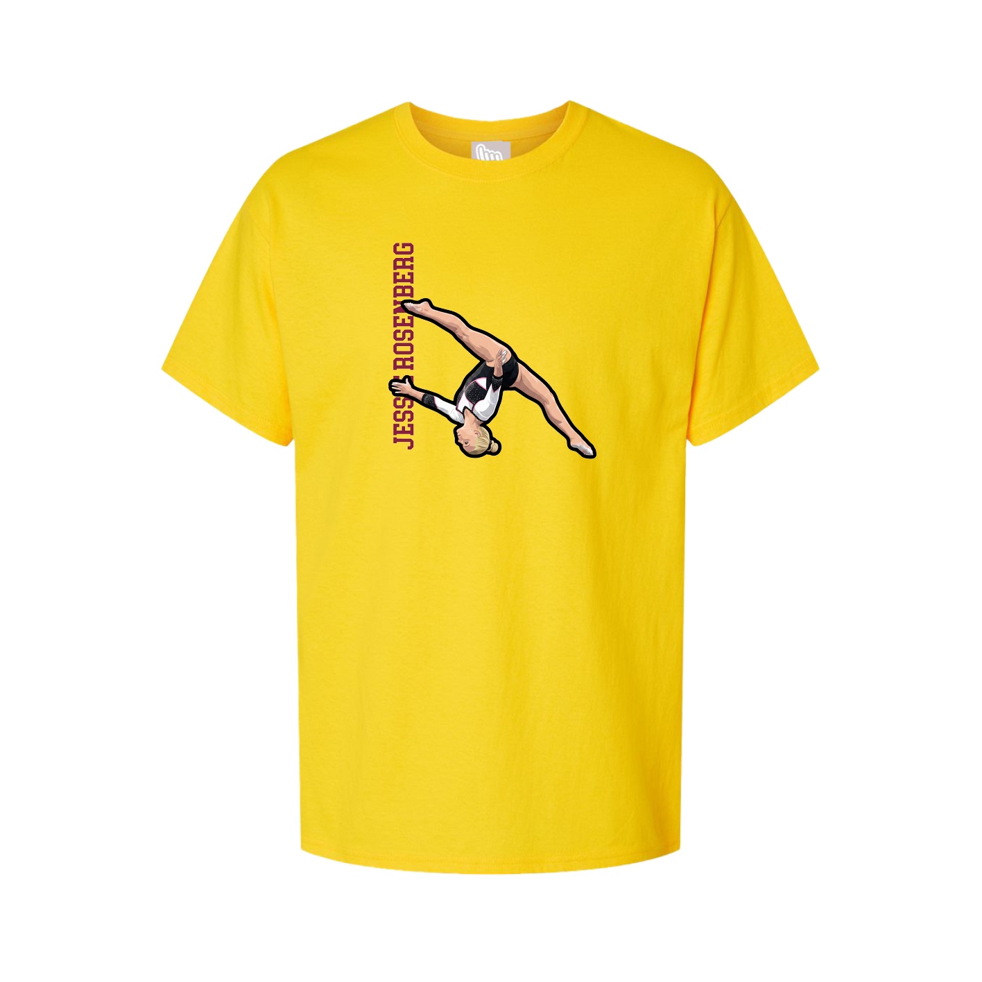 Tee — Name Vertical in Gold