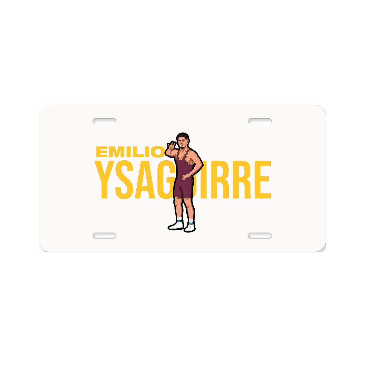 License Plate — Player Name in Classic