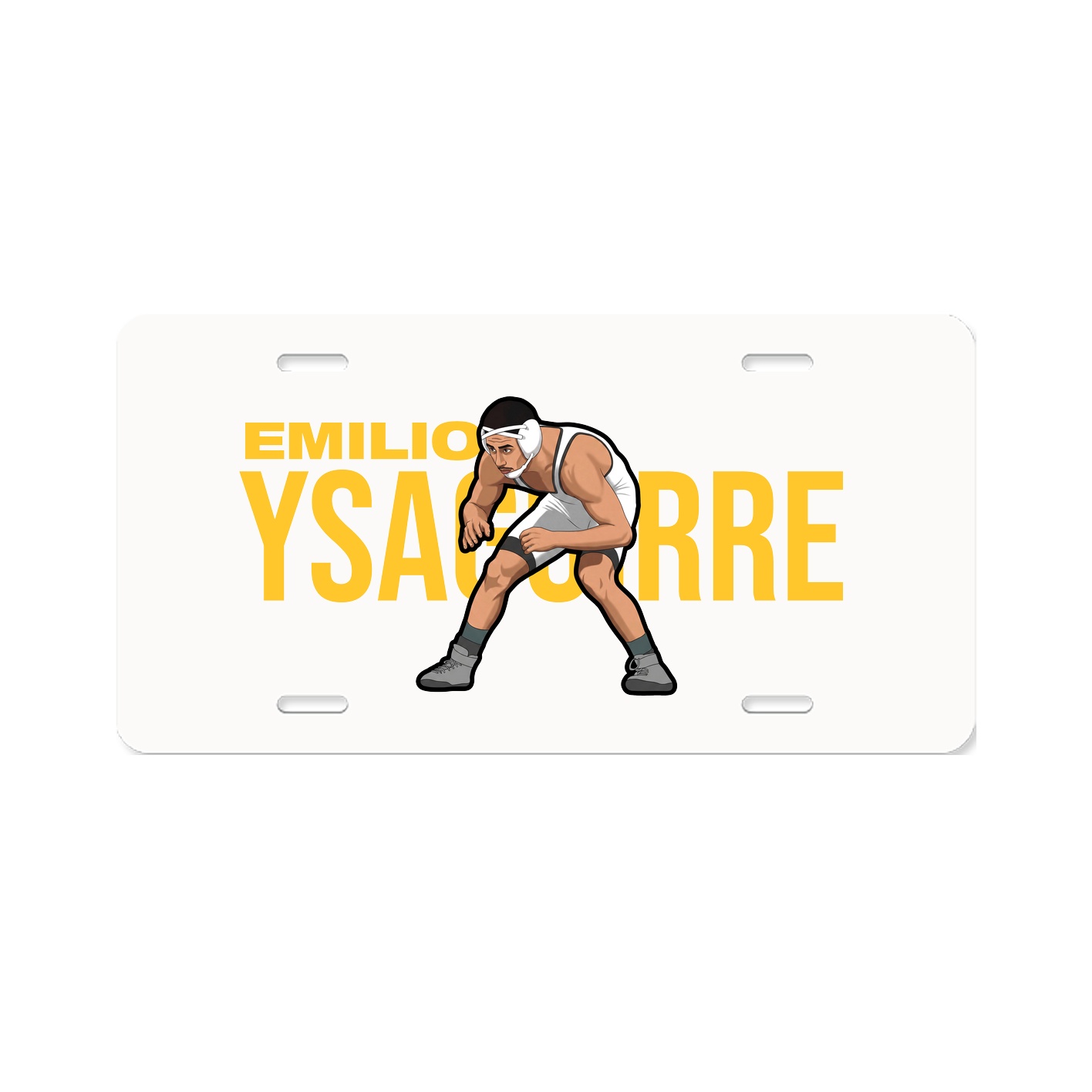 License Plate — Player Name in Classic