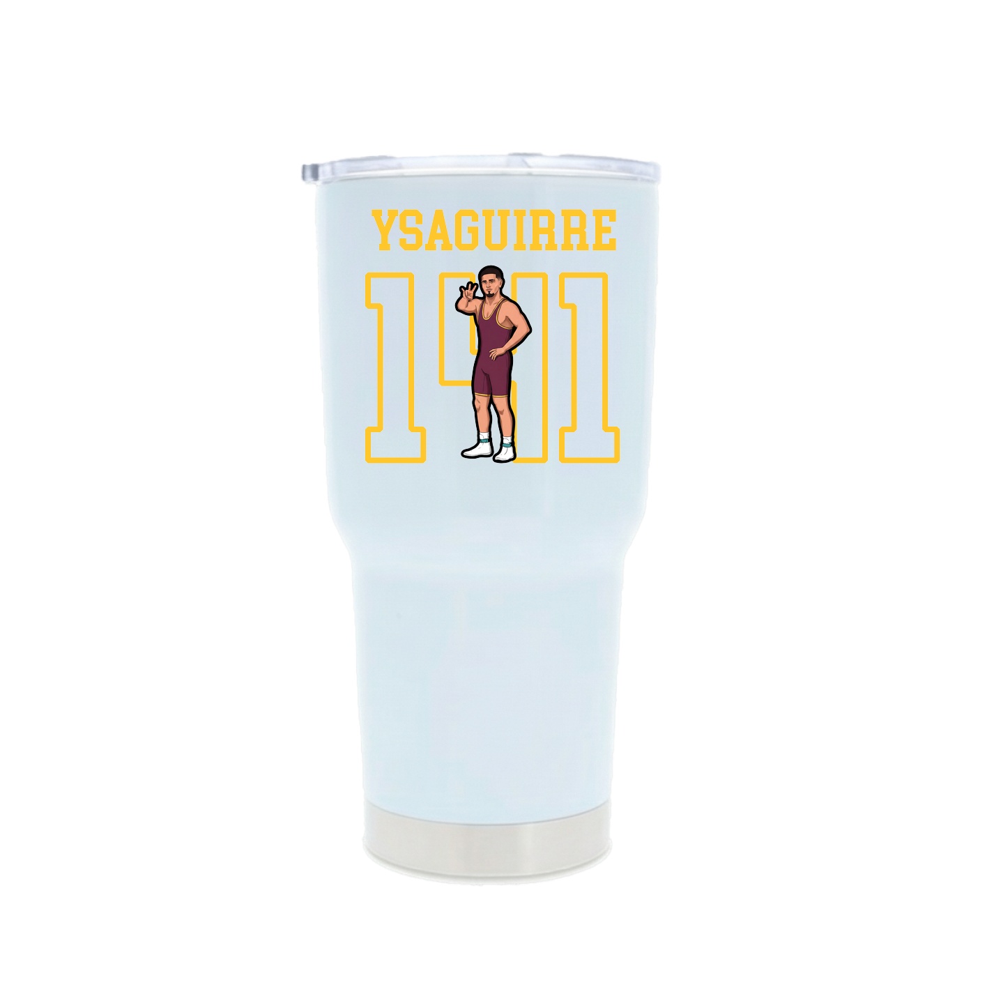 30oz Stainless Steel Tumbler — Shirsey in White