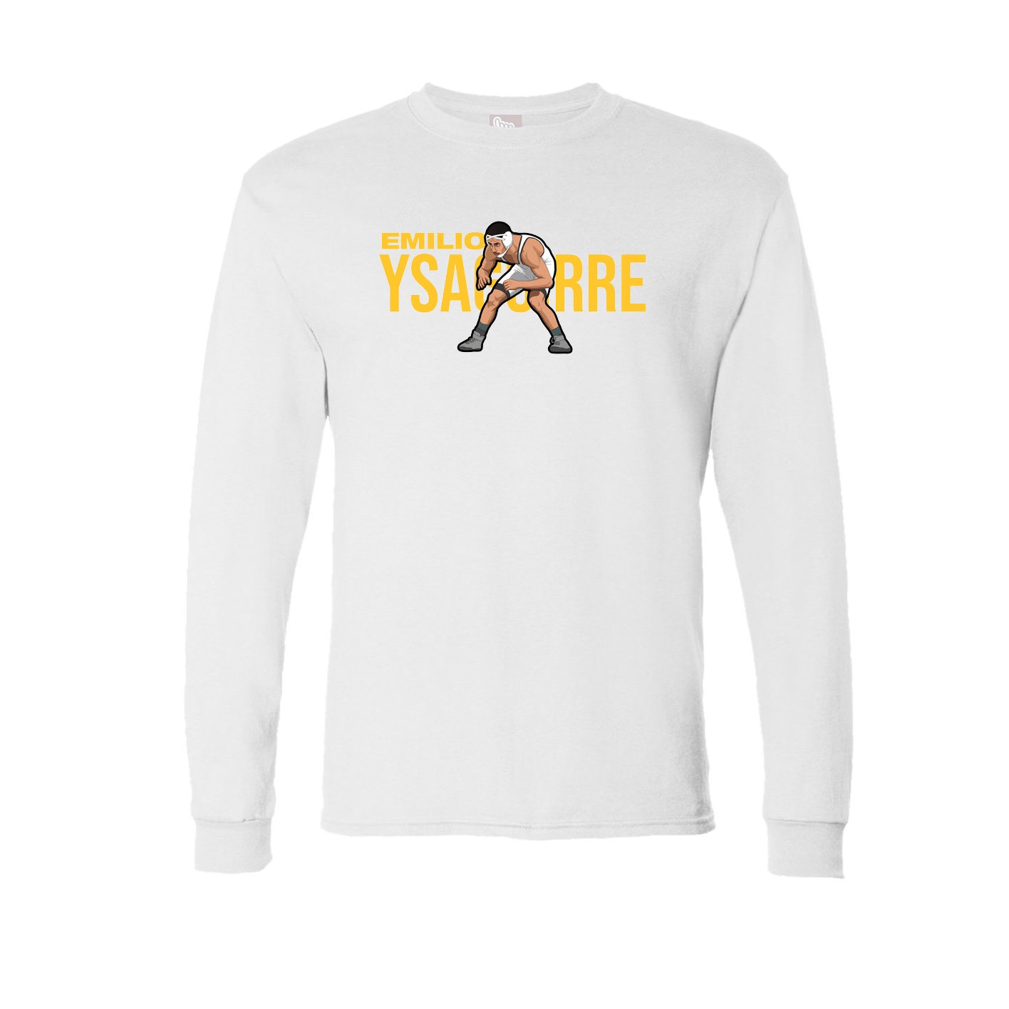Long Sleeve Tee — Player Name in White