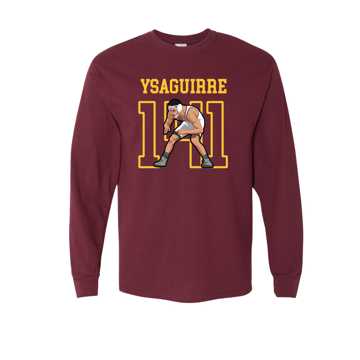 Long Sleeve Tee — Shirsey in Maroon