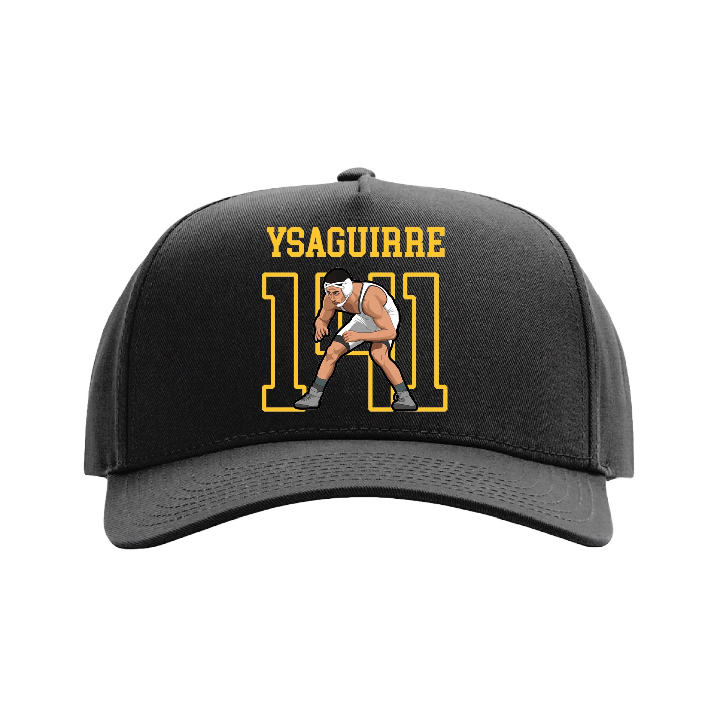 Full Fabric Five-Panel Champ Cap — Shirsey in Black