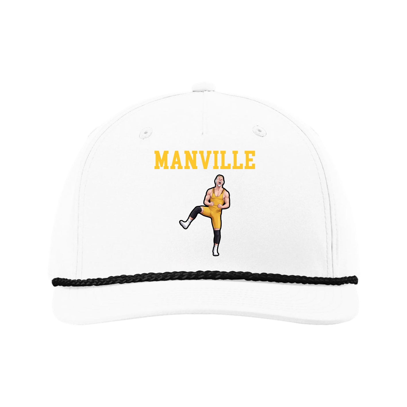 Five-Panel Classic Rope Cap — Shirsey in White