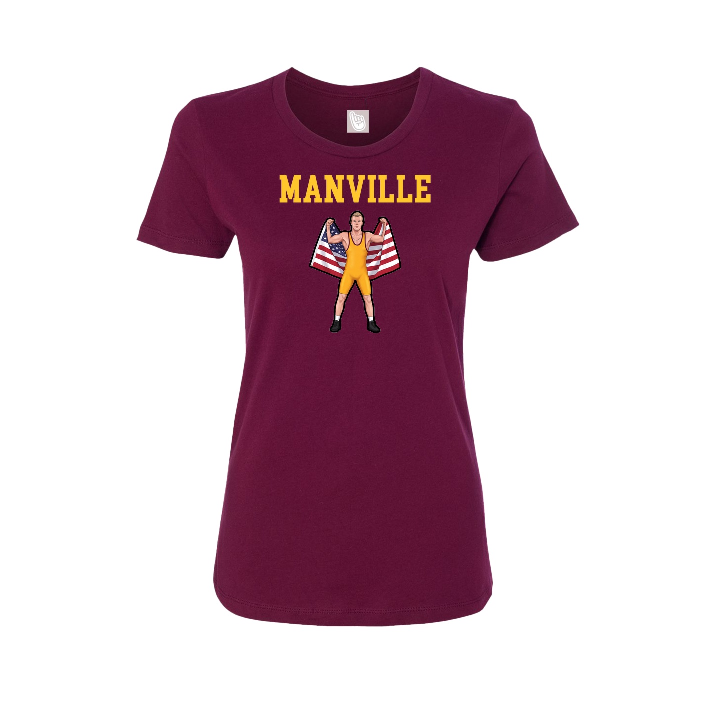 Fitted Women's Tee — Shirsey in Maroon