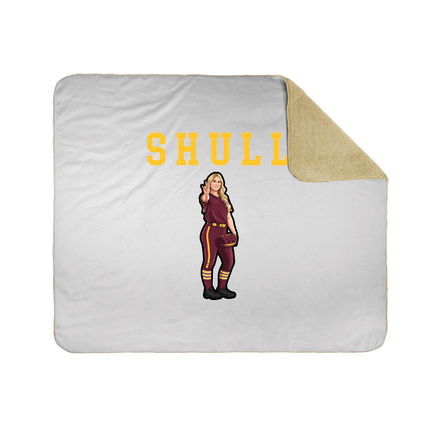 Throw Blanket — Shirsey in White