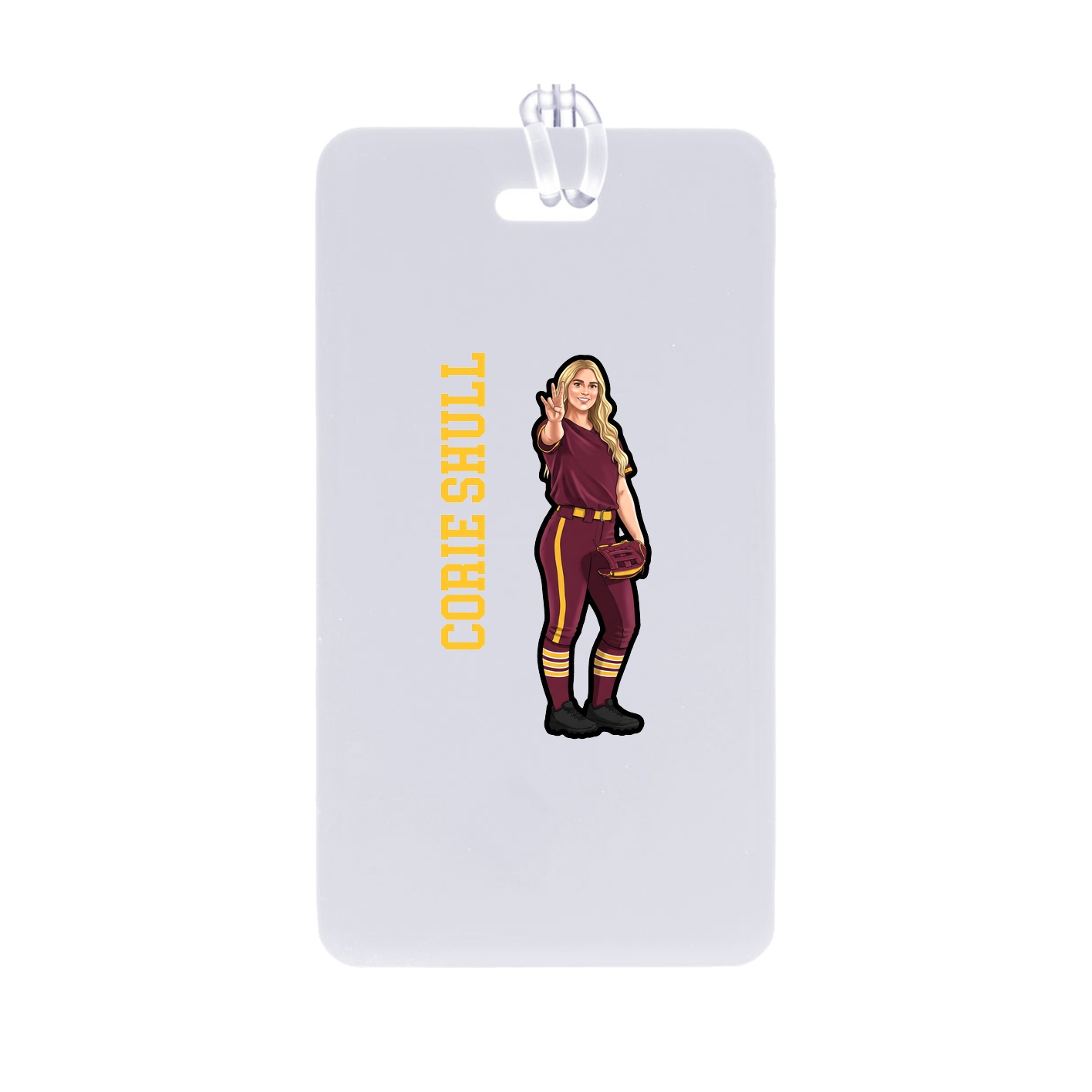 Bag Tag — Name Vertical in Classic