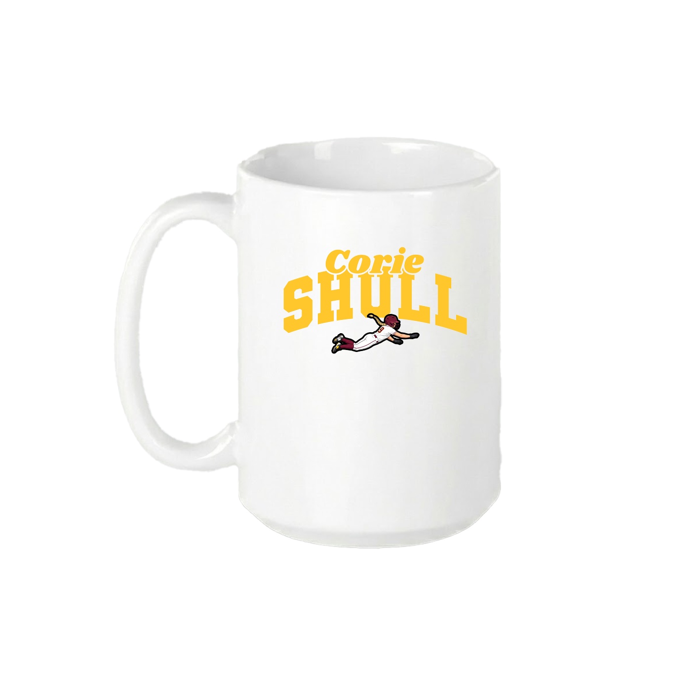 15oz Coffee Mug — Signature Arch in White
