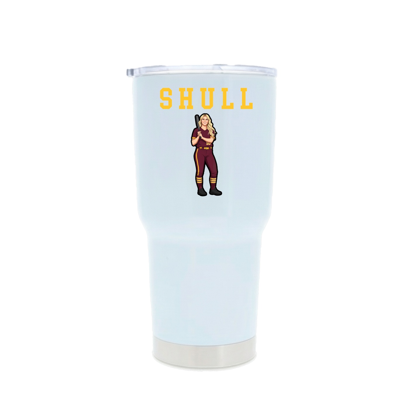 30oz Stainless Steel Tumbler — Shirsey in White