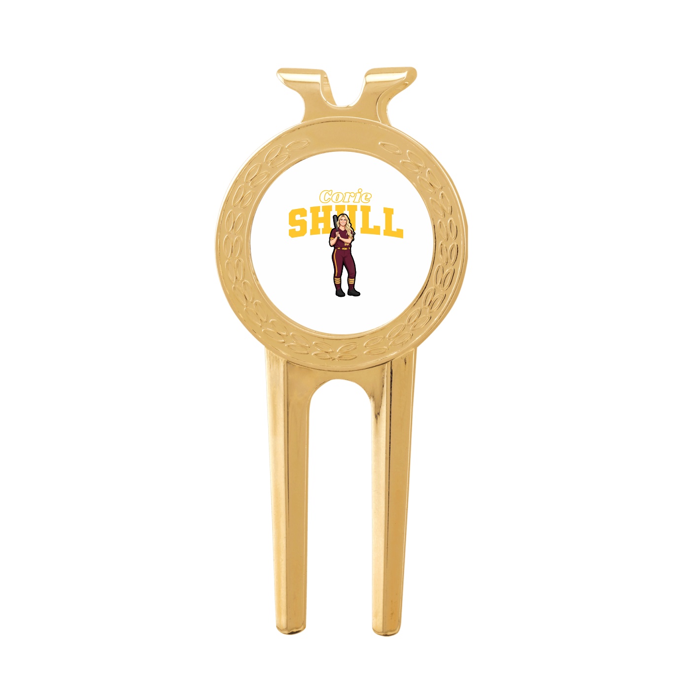 Divot Tool with Ball Marker — Name Arch in Classic
