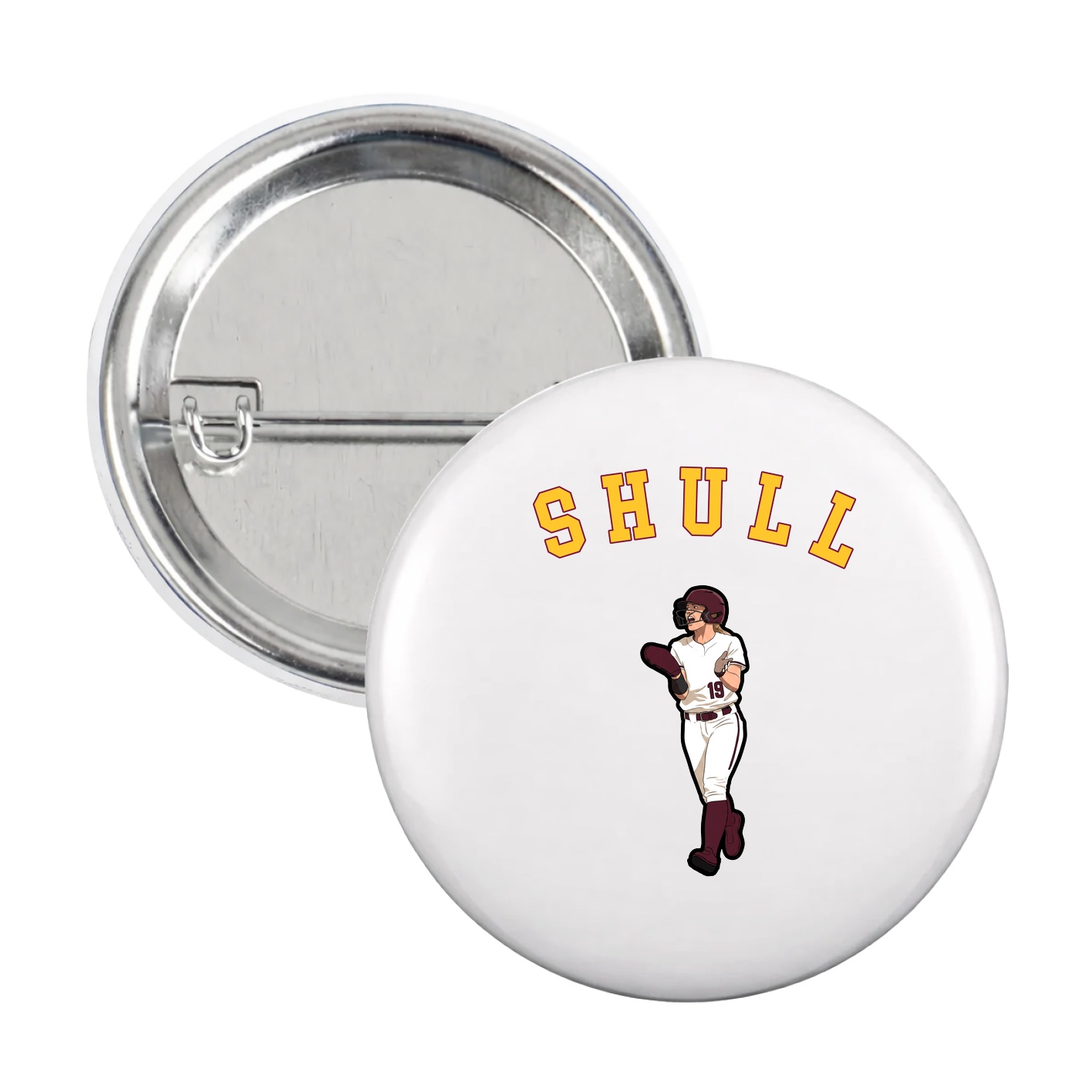 Game Day Button — Shirsey Arch in White