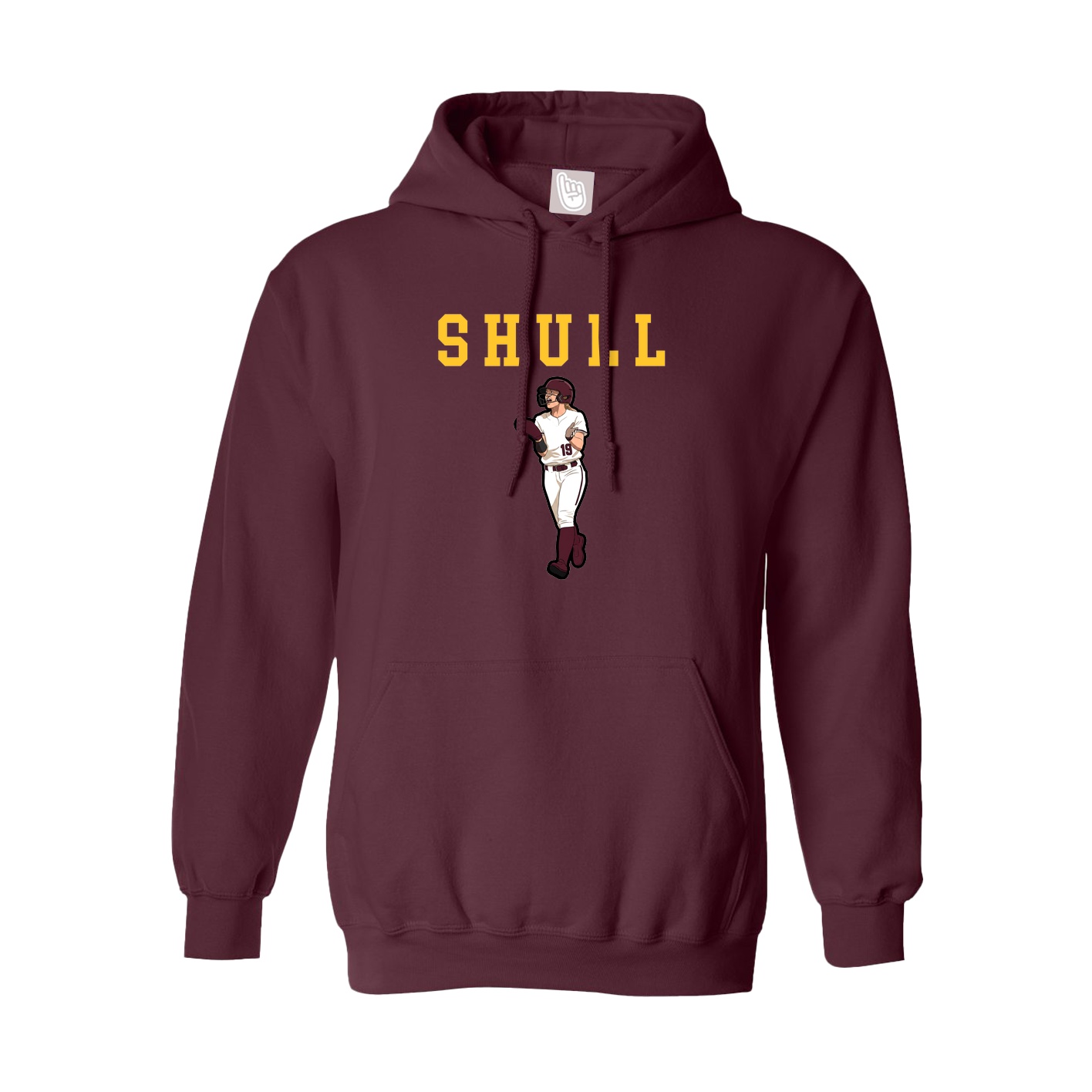 Hoodie — Shirsey in Maroon