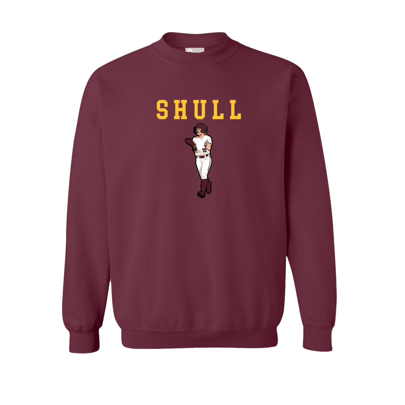 Fleece Crew — Shirsey in Maroon