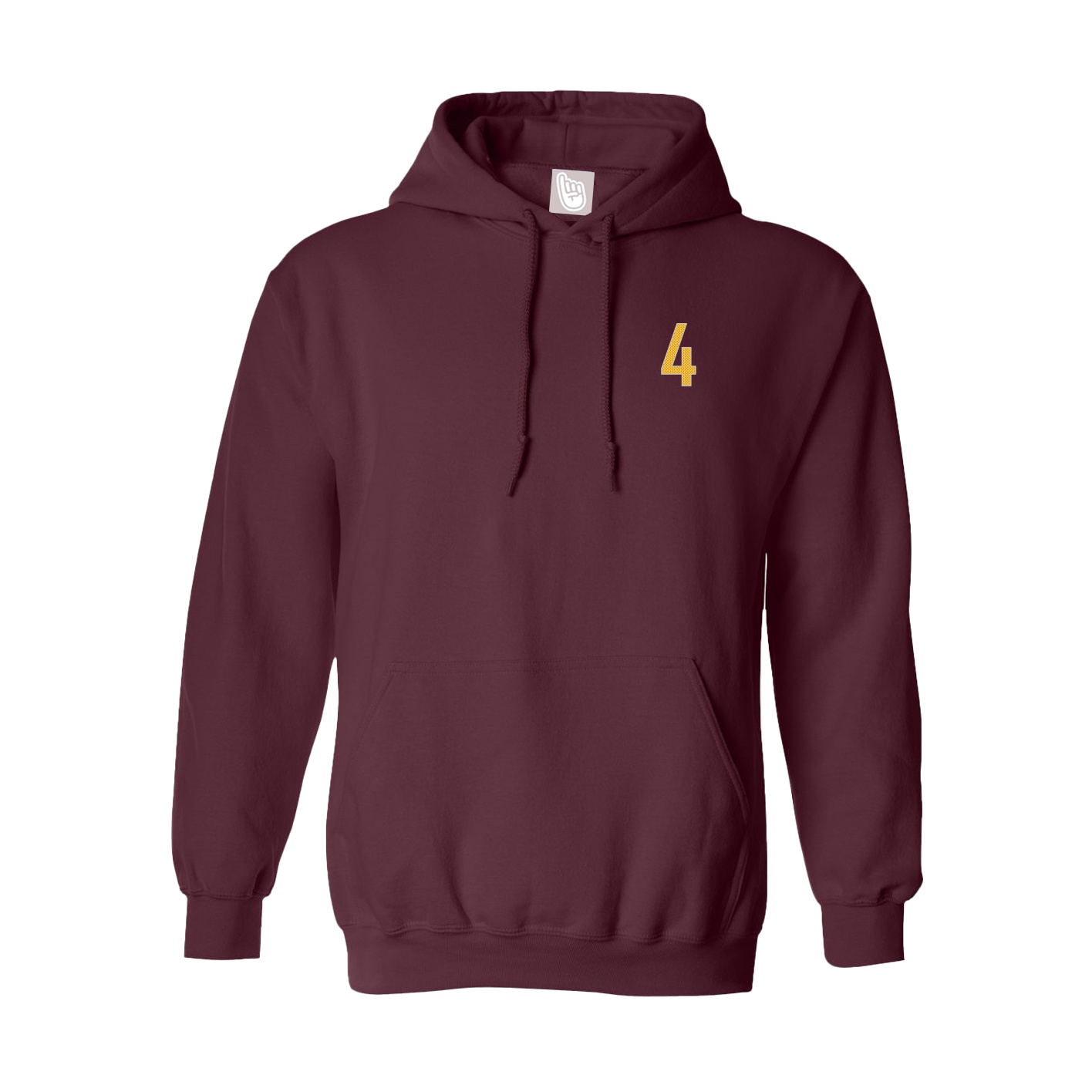 Hoodie — Front Shirsy in Maroon