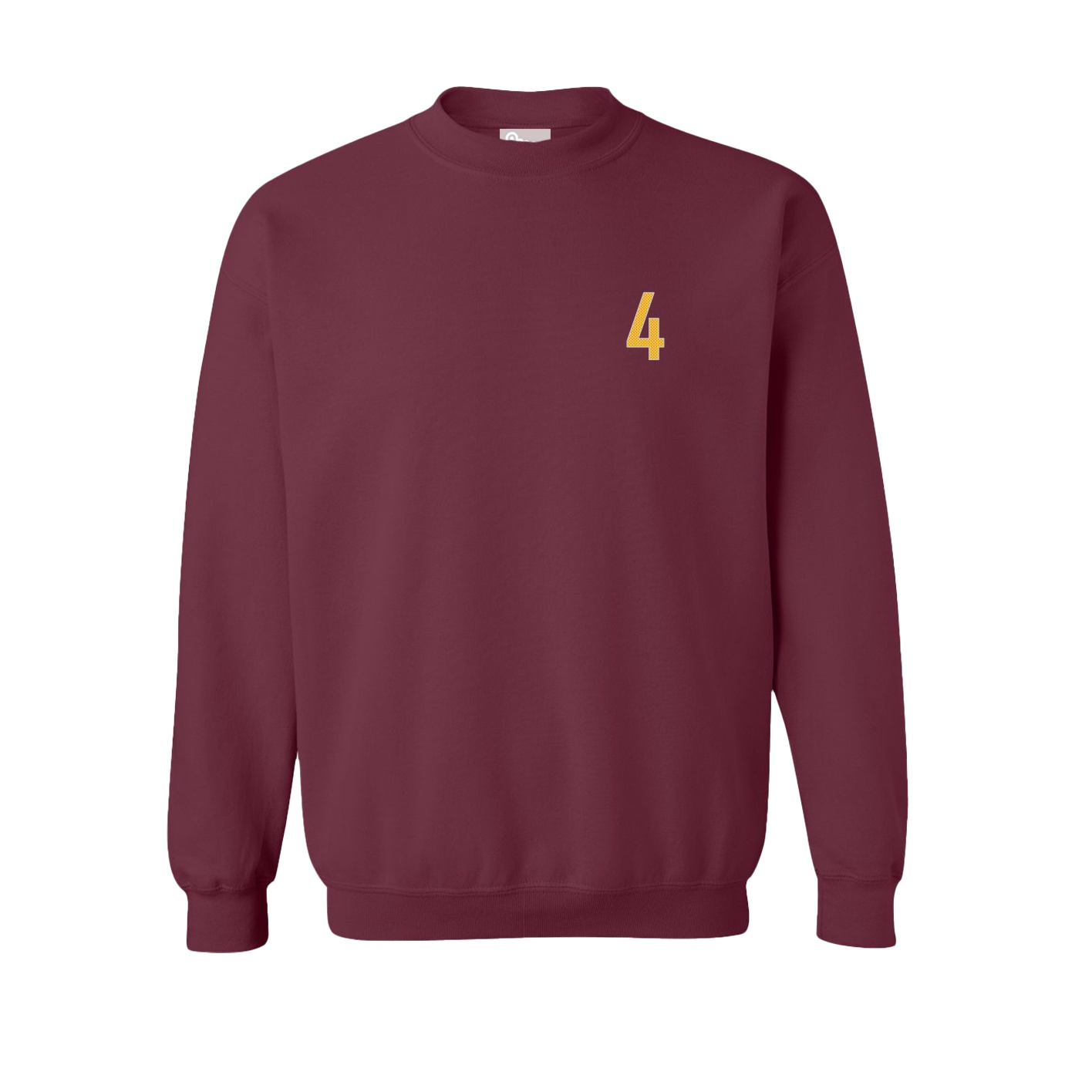 Fleece Crew — Front Shirsy in Maroon